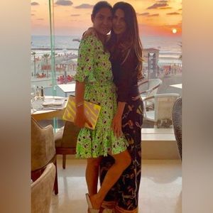 IVIVI Floral Mini Dress Made In Italy Size M